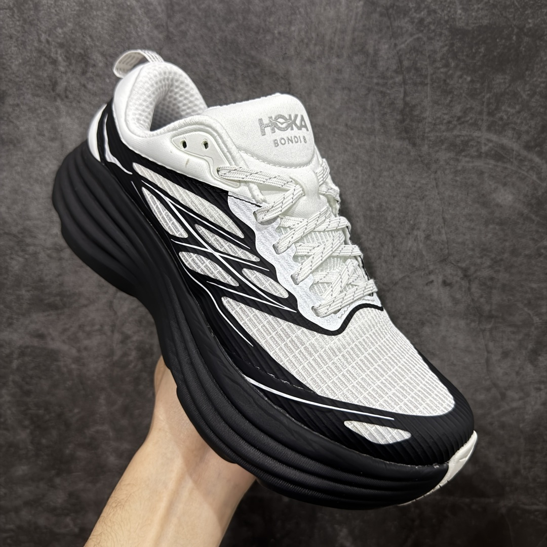 图片[3]-【纯原H版】Hoka Bondi 8 TS Caged 邦迪8 网面透气跑步鞋 1155391 全新外贸订单出货 原材料原数据打造 邦代八代缓震网面耐磨低帮跑步鞋 原始的 Bondi 缓震和线条在这里 提供该特许经营权众所周知的柔软、平衡的乘坐体验 Bondi 使用加长的摇杆微调几何形状 以获得更大的加速度 尺码： 36 36.5 37 38 38.5 39 40 40.5 41 42 42.5 43 44 44.5 45-选品中心