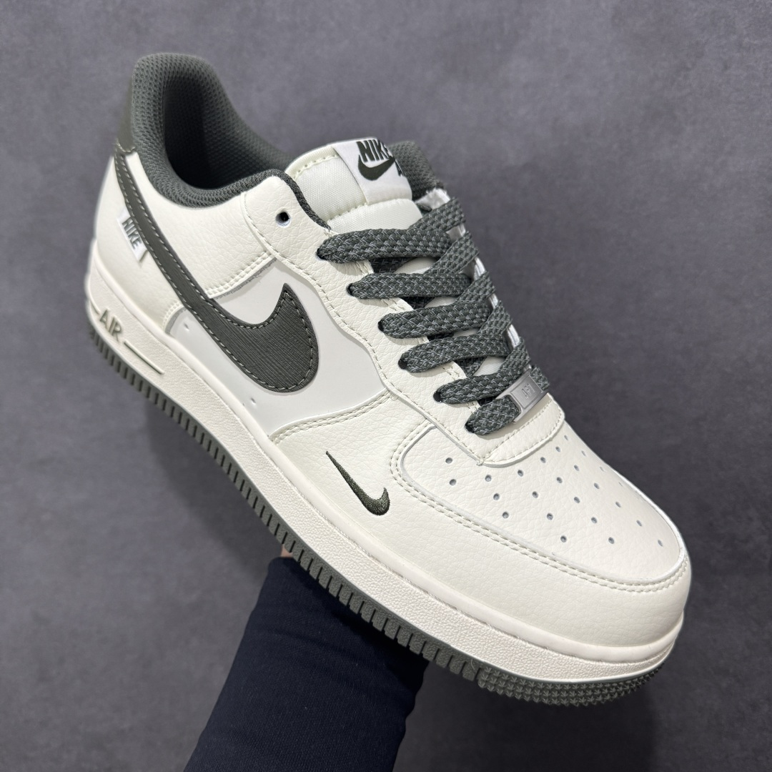 图片[3]-【定制版】公司级NIke Air Force 1 \’07 Low “NIKE-树纹墨绿”空军一号 低帮 运动鞋 休闲鞋 折边针车 工艺难度大 原楦头原纸板 原装鞋盒 定制五金配件 内置全掌气垫 原厂鞋底 货号：SM6668-125 尺码：36 36.5 37.5 38 38.5 39 40 40.5 41 42 42.5 43 44 44.5 45 编码：HXSA310320-选品中心