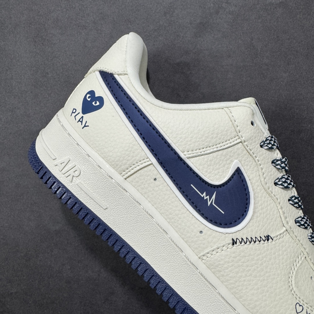图片[6]-【定制版】公司级Nike Air Force 1 \’07 Low “川久保玲联名——爱心湖水蓝”空军一号 高端定制 低帮 运动鞋 休闲鞋 折边针车 工艺难度大 原楦头原纸板 原装鞋盒 定制五金配件 内置全掌气垫 原厂鞋底 货号：LD1999-004 尺码：36 36.5 37.5 38 38.5 39 40 40.5 41 42 42.5 43 44 44.5 45 编码：HXSB310320-选品中心