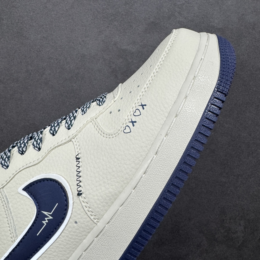 图片[5]-【定制版】公司级Nike Air Force 1 \’07 Low “川久保玲联名——爱心湖水蓝”空军一号 高端定制 低帮 运动鞋 休闲鞋 折边针车 工艺难度大 原楦头原纸板 原装鞋盒 定制五金配件 内置全掌气垫 原厂鞋底 货号：LD1999-004 尺码：36 36.5 37.5 38 38.5 39 40 40.5 41 42 42.5 43 44 44.5 45 编码：HXSB310320-选品中心