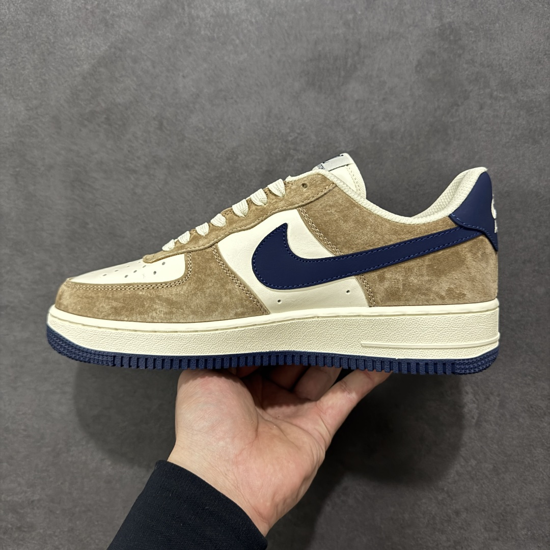 图片[2]-【定制版】公司级NIke Air Force 1 \’07 Low “LV联名–米棕藏蓝” 空军一号低帮 运动鞋 休闲鞋 折边针车 工艺难度大 原楦头原纸板 高端定制鞋盒 原厂鞋底 超高清洁度 细节完美 货号：NH0601-589 尺码：36 36.5 37.5 38 38.5 39 40 40.5 41 42 42.5 43 44 44.5 45 编码：HXSB310320-选品中心