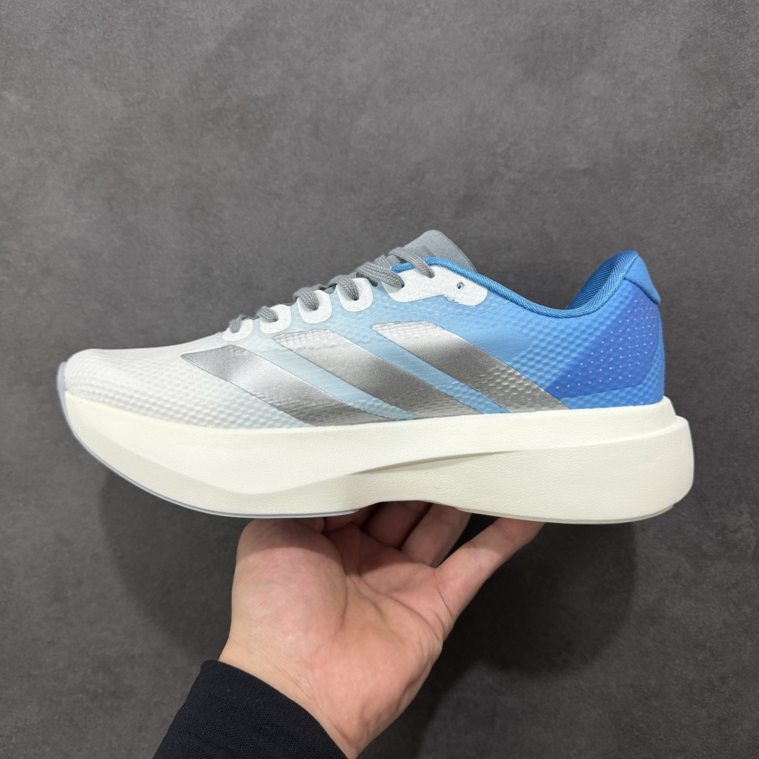 图片[2]-【公司级】Adidas Adizero Evo SL 2 阿迪超轻透气缓震跑鞋 #以令人难以置信的138克重量，刷新了跑鞋轻量化的记录，阿迪在材料科学和工艺技术上的深厚积累。 #全新鞋款采用Lightweight Upper材料，让穿着者几乎能够体验到一种\”裸足\”的感觉 货号： JR2027 尺码：36 36.5 37 38 38.5 39 40 40.5 41 42 42.5 43 44 44.5 45-选品中心