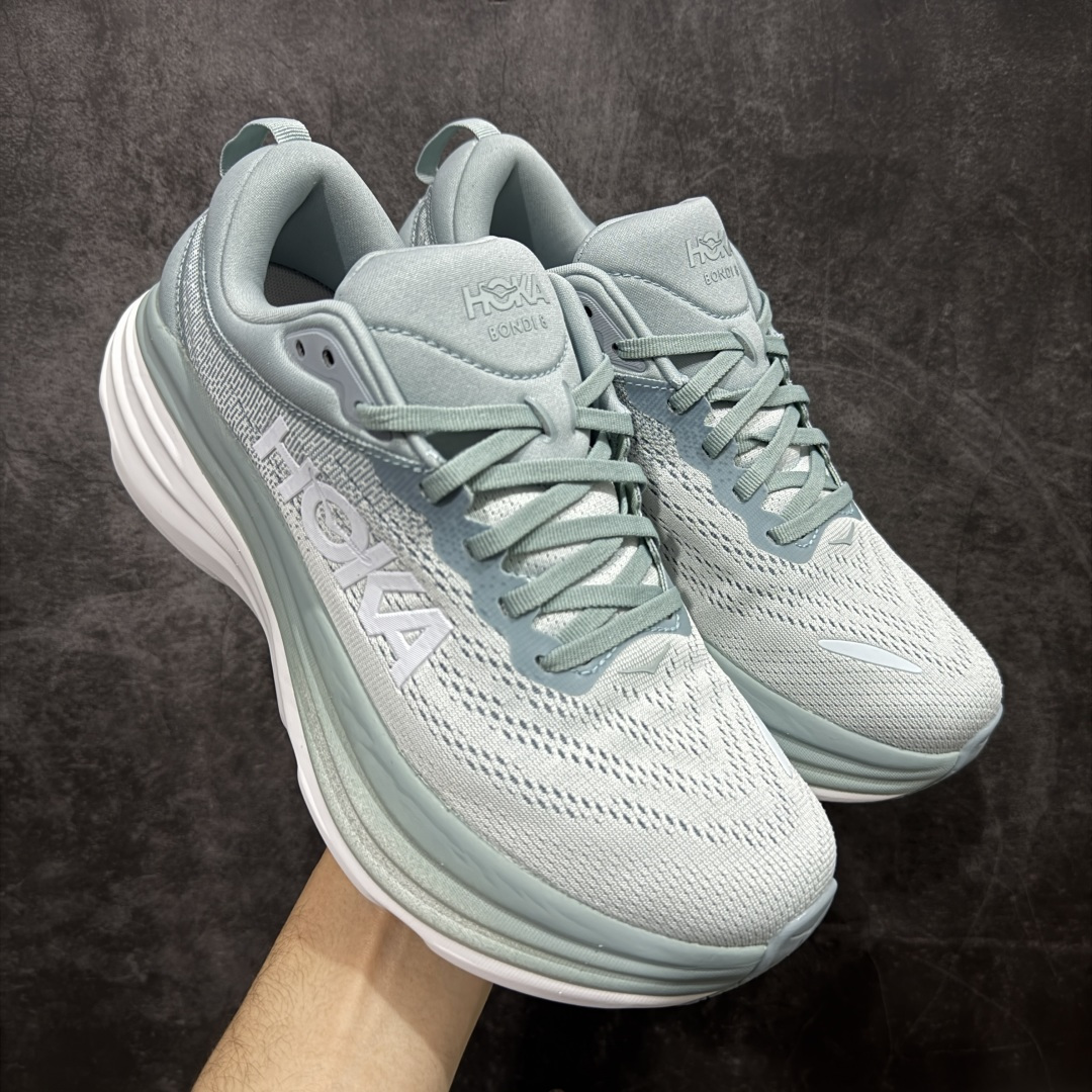 图片[5]-【纯原H版】Hoka Bondi 8 TS Caged 邦迪8 网面透气跑步鞋 1123202 全新外贸订单出货 原材料原数据打造 邦代八代缓震网面耐磨低帮跑步鞋 原始的 Bondi 缓震和线条在这里 提供该特许经营权众所周知的柔软、平衡的乘坐体验 Bondi 使用加长的摇杆微调几何形状 以获得更大的加速度 尺码： 36 36.5 37 38 38.5 39 40 40.5 41 42 42.5 43 44 44.5 45-选品中心