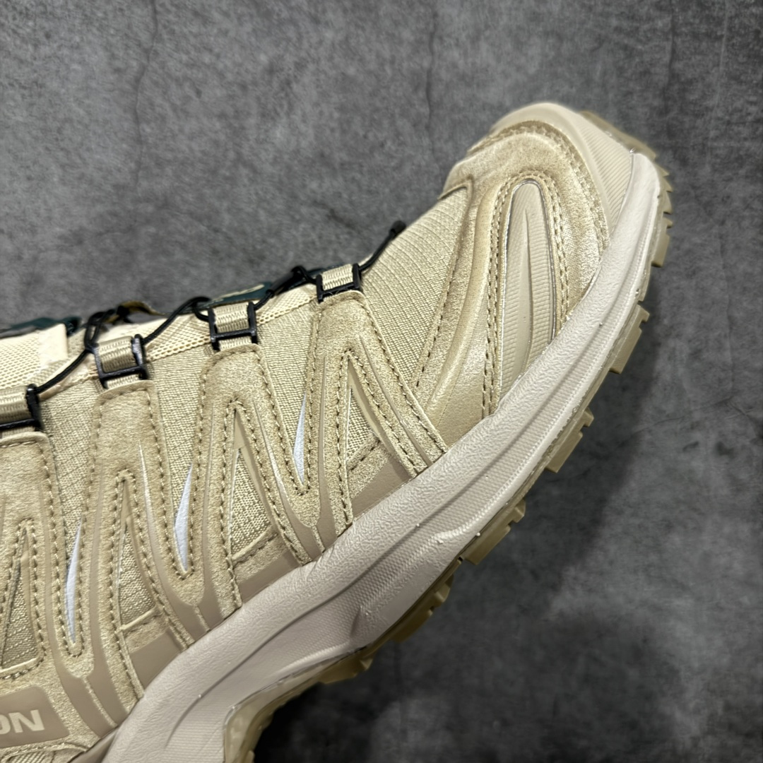 图片[6]-【纯原W1版】SALOMON XA Pro 3D 卡其绿491279 萨洛蒙潮流越野机能户外功能鞋 纯原外贸平台特供订单 耗时半年巨作 全套原纸板楦头开发 原厂特供网布配套加持 确保原汁原味 完美呈现版型 原档数据独家私模五层组合大底 男女鞋同步官方开发 原装Ortholite轻量化鞋垫 中底布带钢印编号 原厂TPU锁扣 进口港宝加持 后跟自然饱满 还原公司包裹性 鞋面采用SENSIFT贴合技术 全方位贴合包裹脚型 鞋跟部鞋底牵引设计 提供强大的抓地性能 更适应野外崎岖不平的道路 其3D ADVANCED CHASSIS底盘 材料轻量大化 钉齿设计更具稳定性 防护性 鞋底易磨损区运用CONTAGRIP高耐磨材料 应对城市硬质路面长距离跑考验 尺码：36 36.5 37.5 38 38.5 39 40 40.5 41 42 42.5 43 44 44.5 45-选品中心