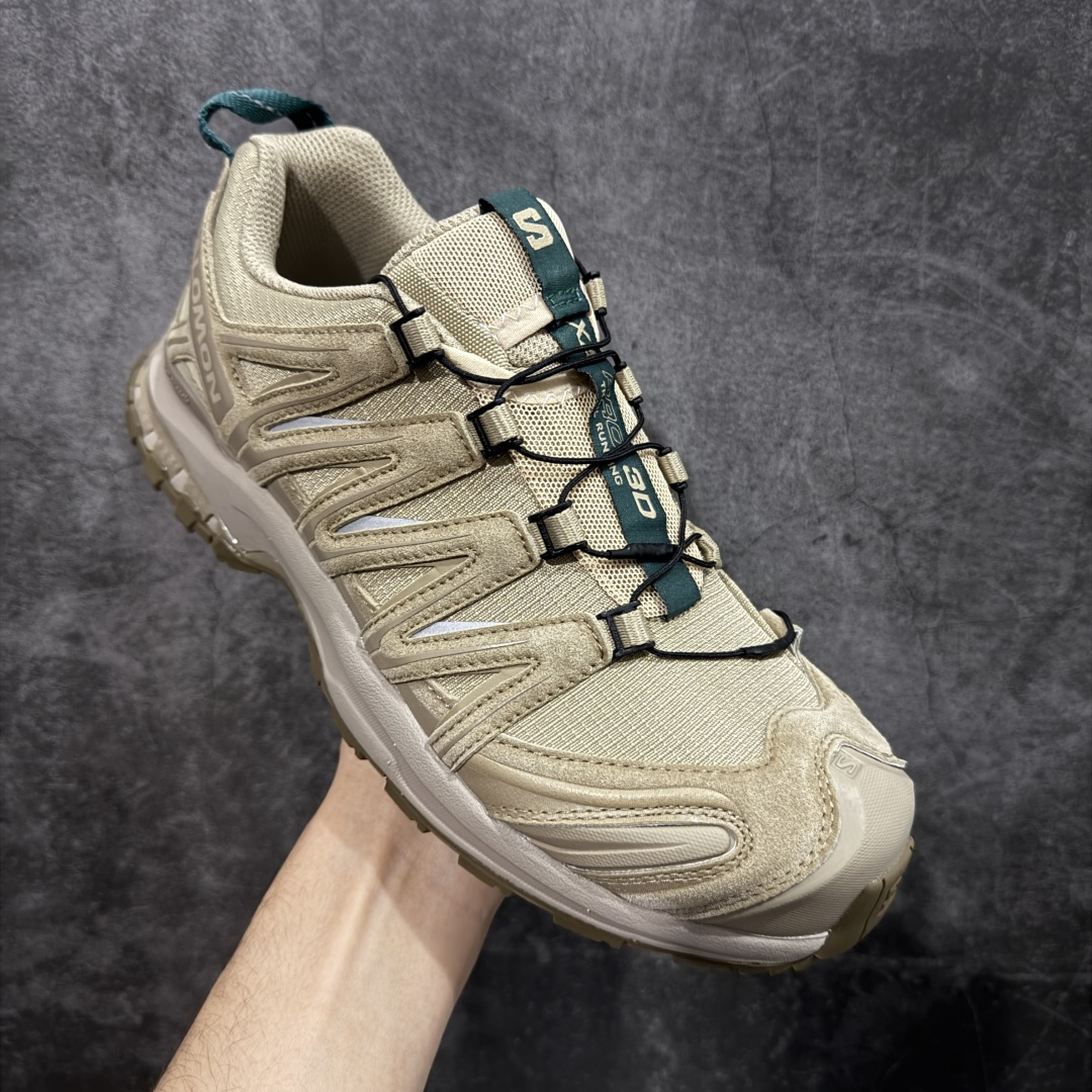 图片[3]-【纯原W1版】SALOMON XA Pro 3D 卡其绿491279 萨洛蒙潮流越野机能户外功能鞋 纯原外贸平台特供订单 耗时半年巨作 全套原纸板楦头开发 原厂特供网布配套加持 确保原汁原味 完美呈现版型 原档数据独家私模五层组合大底 男女鞋同步官方开发 原装Ortholite轻量化鞋垫 中底布带钢印编号 原厂TPU锁扣 进口港宝加持 后跟自然饱满 还原公司包裹性 鞋面采用SENSIFT贴合技术 全方位贴合包裹脚型 鞋跟部鞋底牵引设计 提供强大的抓地性能 更适应野外崎岖不平的道路 其3D ADVANCED CHASSIS底盘 材料轻量大化 钉齿设计更具稳定性 防护性 鞋底易磨损区运用CONTAGRIP高耐磨材料 应对城市硬质路面长距离跑考验 尺码：36 36.5 37.5 38 38.5 39 40 40.5 41 42 42.5 43 44 44.5 45-选品中心