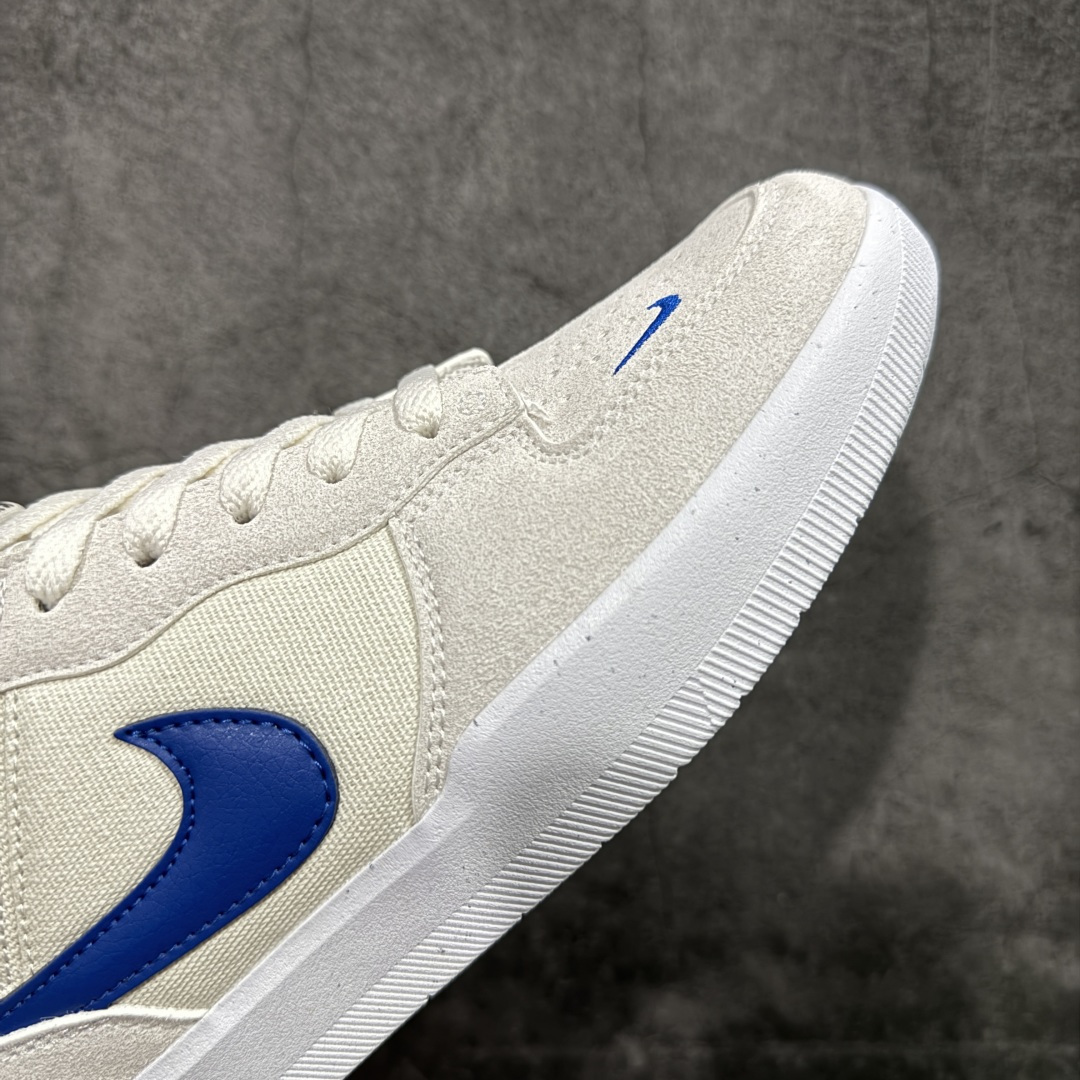 图片[6]-【公司级】Nike SB Force 58 是一款结合了经典篮球元素与滑板功能的鞋款。鞋身采用帆布、麂皮与冲孔细节，致敬传统篮球风格，呈现出复古又时尚的外观。加厚鞋舌设计提升穿着舒适度，内侧弹性衬布提供稳固贴合感，即使鞋带松脱也能保持鞋子贴合脚型。全新杯式外底设计兼顾耐久性与灵活性，减少磨合时间，提升滑板体验。鞋底Tri-Star纹理提供出色的抓地力和灵敏脚感。 货号：CZ2959-007 尺码：36 36.5 37.5 38 38.5 39 40 40.5 41 42 42.5 43 44 45 编码：XSB220230-选品中心