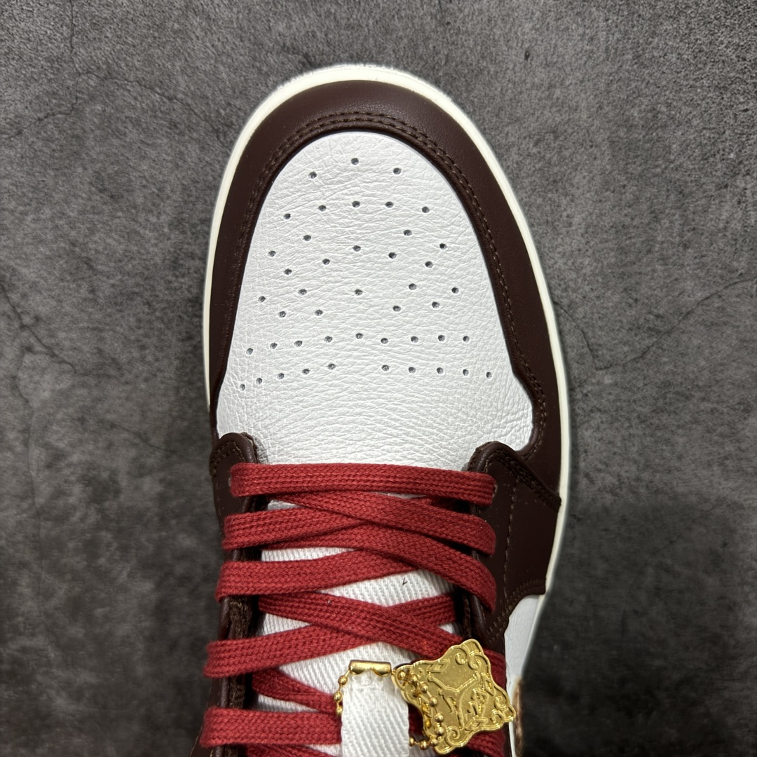 图片[5]-【KZ纯原】Nike Air Jordan 1 LOW CNY AJ1 乔一 马年限定 新年款 精致防滑 低帮复古篮球鞋 男女同款 棕褐色 货号：IQ5321-121 尺码：35.5 36 36.5 37.5 38 38.5 39 40 40.5 41 42 42.5 43 44 45 46 47.5-选品中心
