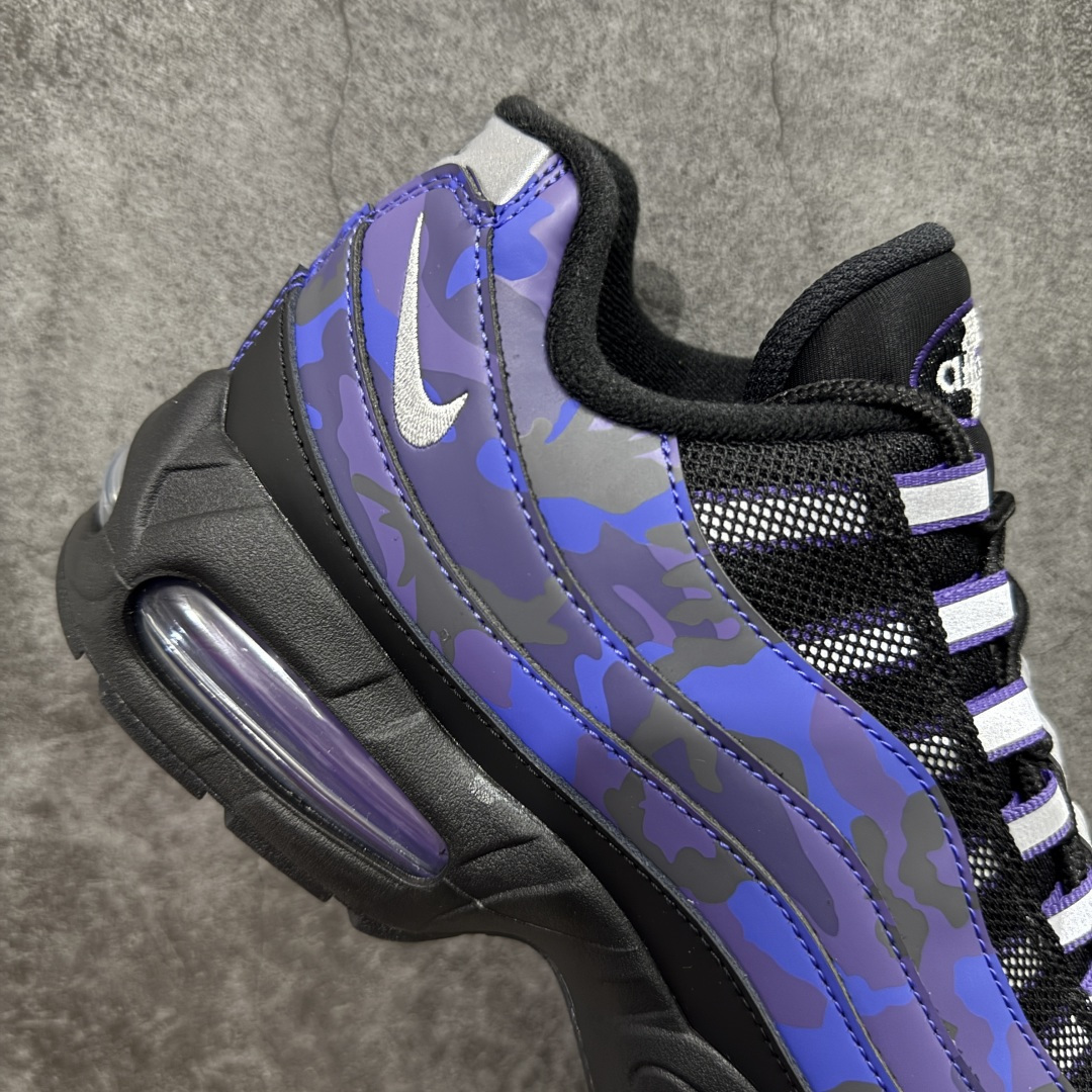 图片[7]-【GX绿x版本】Nike Air Max 95 复古减震气垫跑鞋 迷彩黑紫 货号HQ1973-500 外贸顶级专供 全部配色原鞋原尺码开发生产 极致还原 一眼ZP既视感  尺码：40 40.5 41 42 42.5 43 44 44.5 45 45.5 46 47.5 48.5-选品中心