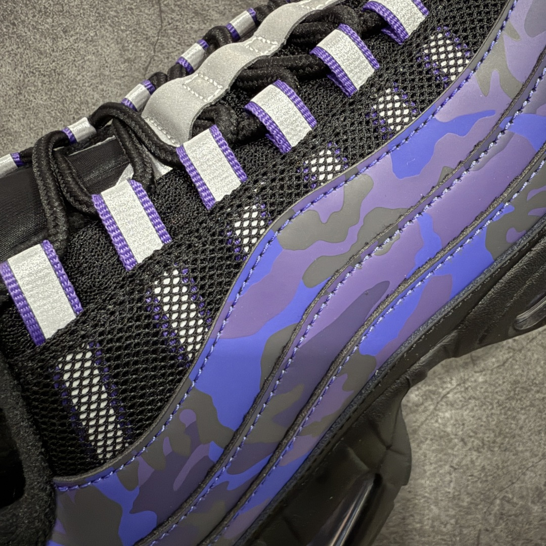 图片[4]-【GX绿x版本】Nike Air Max 95 复古减震气垫跑鞋 迷彩黑紫 货号HQ1973-500 外贸顶级专供 全部配色原鞋原尺码开发生产 极致还原 一眼ZP既视感  尺码：40 40.5 41 42 42.5 43 44 44.5 45 45.5 46 47.5 48.5-选品中心