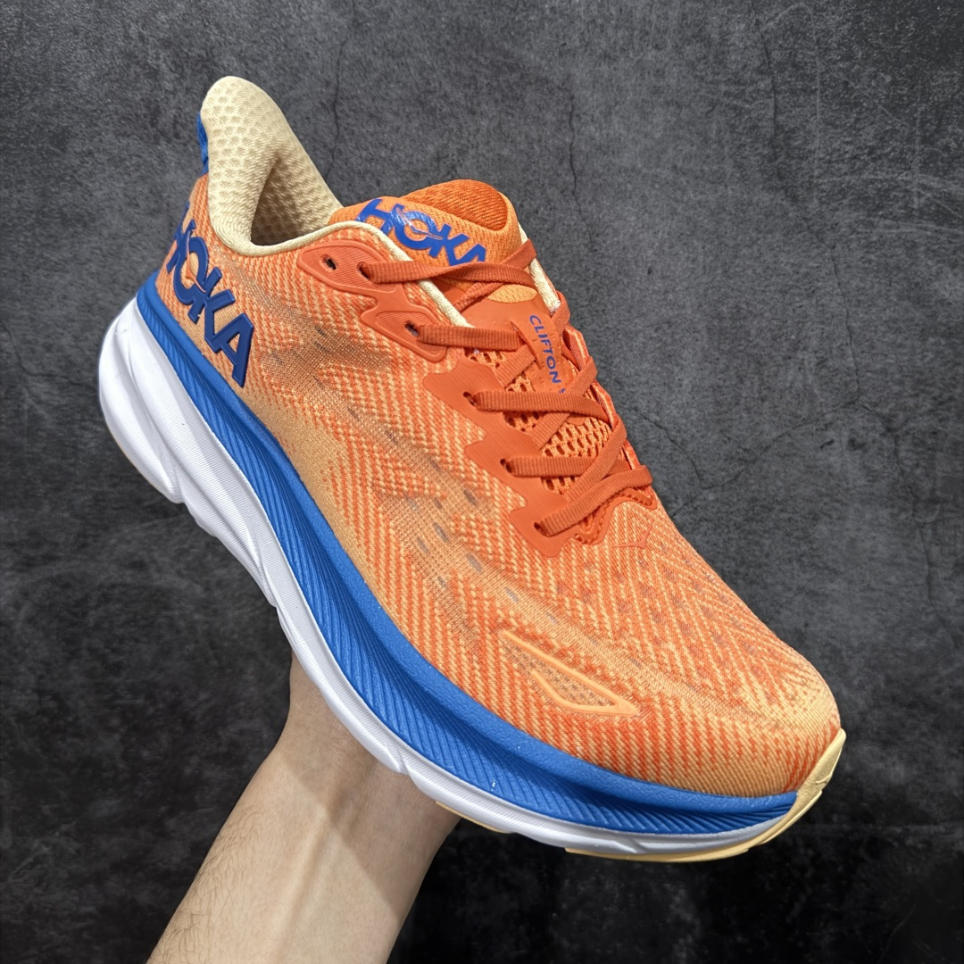 图片[3]-【纯原H版】HOKA ONE ONE Clifton 克里夫顿9代 市场顶级版本 正确细节组合大底 超高品质 欢迎对比 平台电商货盘订单 稳定补货 不断码 配套原装针织网面和纱线 原厂配套泡棉中底 既轻又缓震 原厂配套进口海绵填充 真正1：1工艺出品 尺码：36 36.5 37.5 38 38.5 39 40 40.5 41 42 42.5 43 44 44.5 45-选品中心