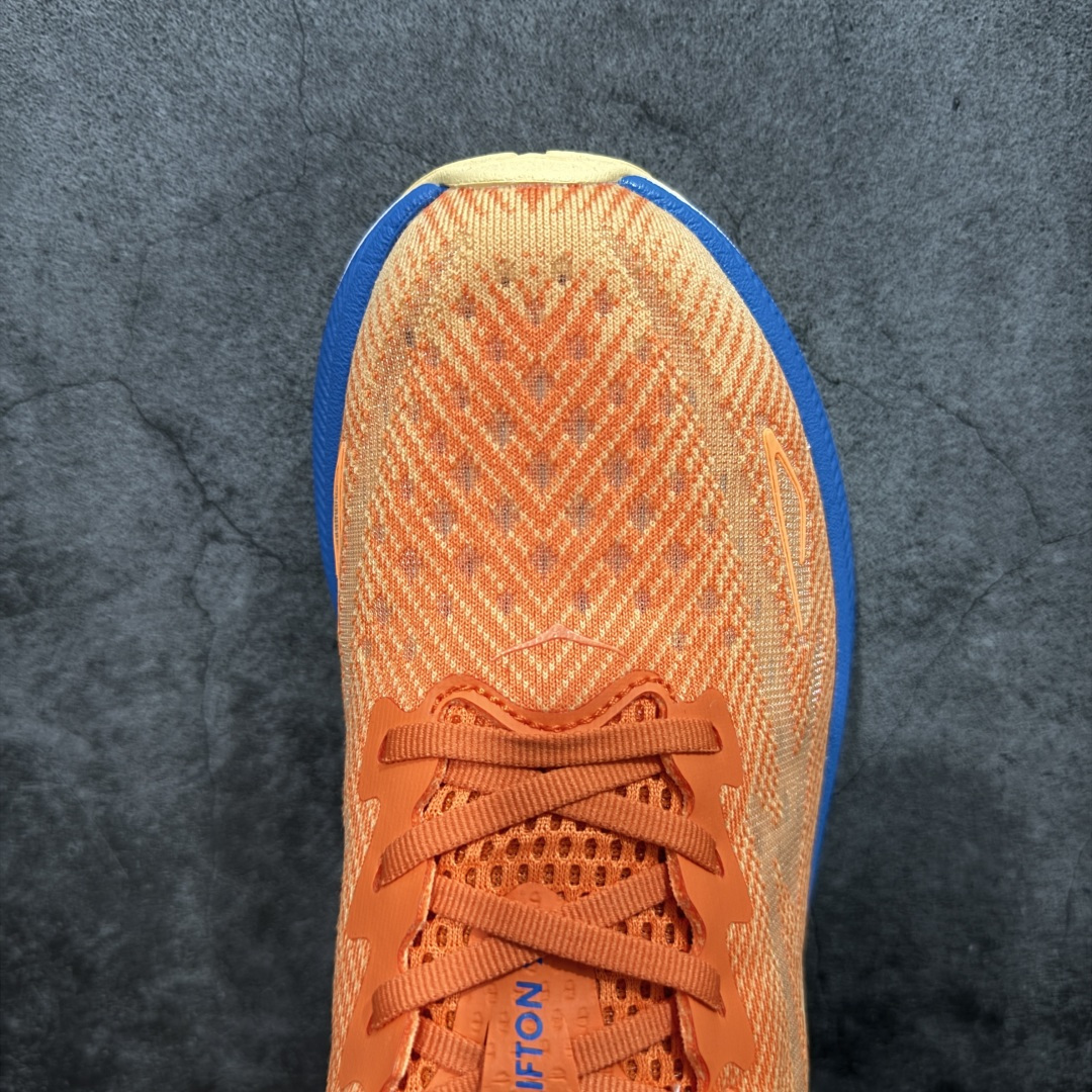 图片[5]-【纯原H版】HOKA ONE ONE Clifton 克里夫顿9代 市场顶级版本 正确细节组合大底 超高品质 欢迎对比 平台电商货盘订单 稳定补货 不断码 配套原装针织网面和纱线 原厂配套泡棉中底 既轻又缓震 原厂配套进口海绵填充 真正1：1工艺出品 尺码：36 36.5 37.5 38 38.5 39 40 40.5 41 42 42.5 43 44 44.5 45-选品中心