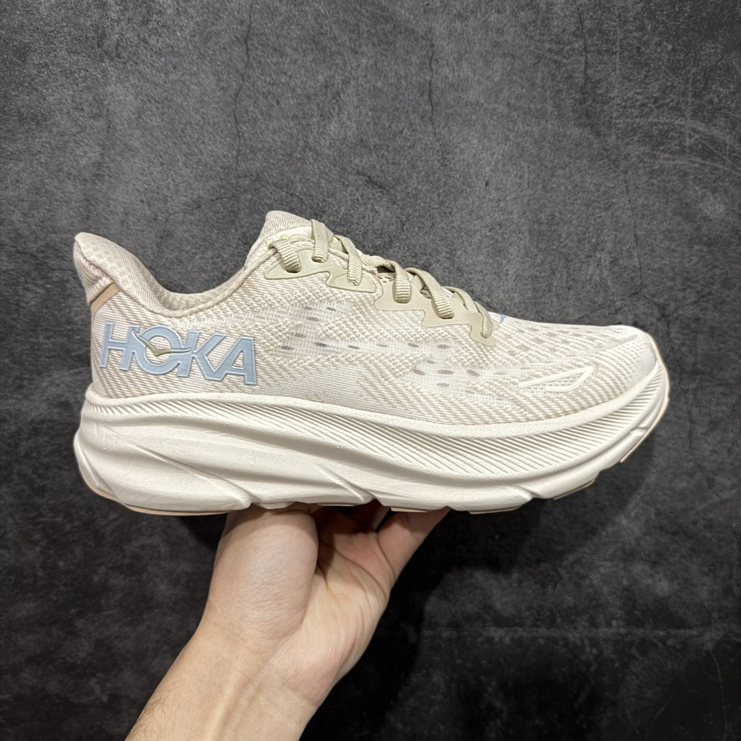 【纯原H版】HOKA ONE ONE Clifton 克里夫顿9代 市场顶级版本 正确细节组合大底 超高品质 欢迎对比 平台电商货盘订单 稳定补货 不断码 配套原装针织网面和纱线 原厂配套泡棉中底 既轻又缓震 原厂配套进口海绵填充 真正1：1工艺出品 尺码：36 36.5 37.5 38 38.5 39 40 40.5 41 42 42.5 43 44 44.5 45-选品中心