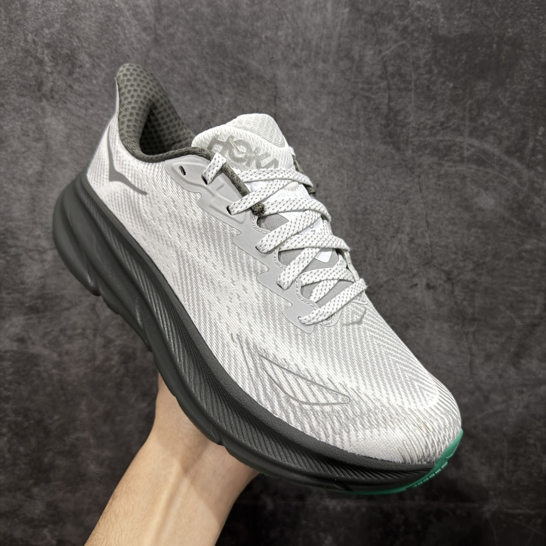 图片[3]-【纯原H版】HOKA ONE ONE Clifton 克里夫顿9代 市场顶级版本 正确细节组合大底 超高品质 欢迎对比 平台电商货盘订单 稳定补货 不断码 配套原装针织网面和纱线 原厂配套泡棉中底 既轻又缓震 原厂配套进口海绵填充 真正1：1工艺出品 尺码：36 36.5 37.5 38 38.5 39 40 40.5 41 42 42.5 43 44 44.5 45-选品中心