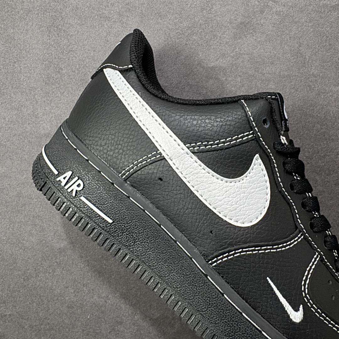 图片[6]-【定制版】Nike Air Force 1\’07 Low 黑银小勾 空军一号低帮休闲板鞋  #定制皮料 原厂3D打印 定制鞋盒 原楦原纸板 纯正空军版型 内置全掌气垫 货号：ZH0316-154  尺码：36 36.5 37.5 38 38.5 39 40 40.5 41 42 42.5 43 44 44.5 45-选品中心