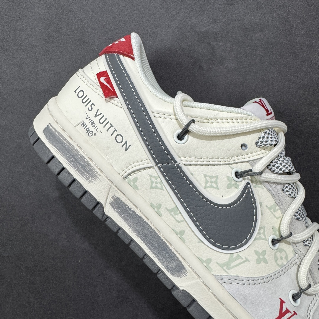 图片[6]-【定制版】NK SB Dunk Low LV联名 米灰抽绳 周年高端定制 低帮休闲板鞋 #定制鞋盒 大厂纯原品质出货 超高清洁度 皮料切割干净无任何毛边 细节完美 货号：CX5050-Y51 尺码：36 36.5 37.5 38 38.5 39 40 40.5 41 42 42.5 43 44 44.5 45 编码：GLB340350-选品中心