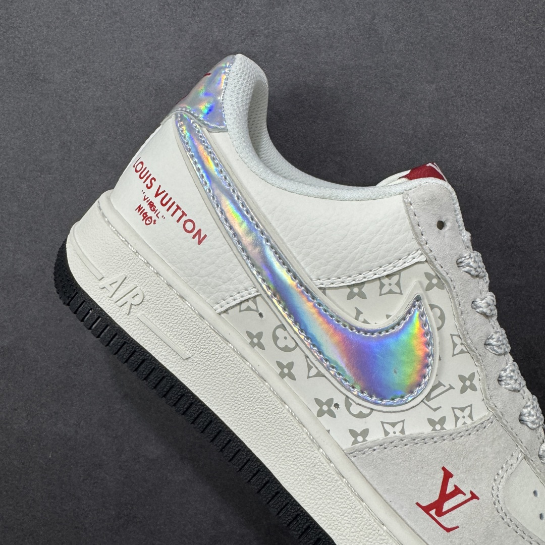 图片[6]-【定制版】Nike Air Force 1 Low 07 LV联名 空军一号低帮板鞋 原楦头原纸板 打造纯正空军版型 专注外贸渠道 全掌内置蜂窝气垫 原盒配件 原厂中底钢印、拉帮完美 货号：KD6699-F05 尺码：36-45-选品中心
