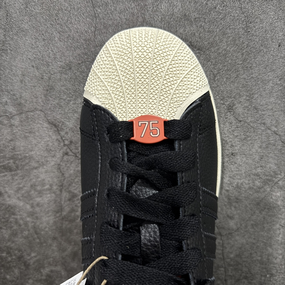 图片[5]-【GX纯原】adidas originals SUPERSTAR Paris 贝壳头联名黑红 货号：JQ3223 渠道正品订单 诠释市场最高工艺水平 贝壳头经典小白板鞋 专柜上架同步配色 全鞋进口头层皮料打造。区别市面普通真标版本，进出专柜无压力 尺码：35 36 36.5 37.5 38 38.5 39 4040.5 41 42 42.5 43 44 44.5 45-选品中心