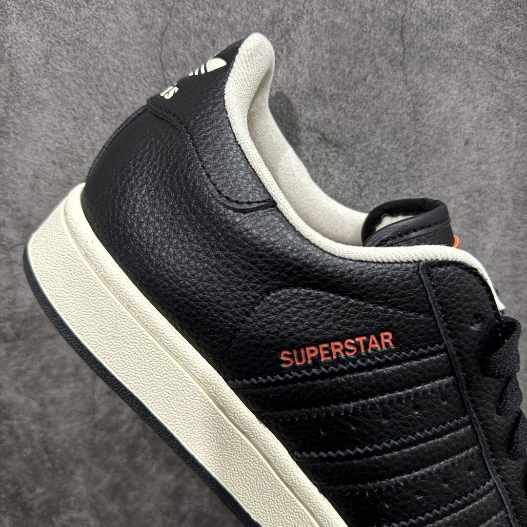 图片[7]-【GX纯原】adidas originals SUPERSTAR Paris 贝壳头联名黑红 货号：JQ3223 渠道正品订单 诠释市场最高工艺水平 贝壳头经典小白板鞋 专柜上架同步配色 全鞋进口头层皮料打造。区别市面普通真标版本，进出专柜无压力 尺码：35 36 36.5 37.5 38 38.5 39 4040.5 41 42 42.5 43 44 44.5 45-选品中心