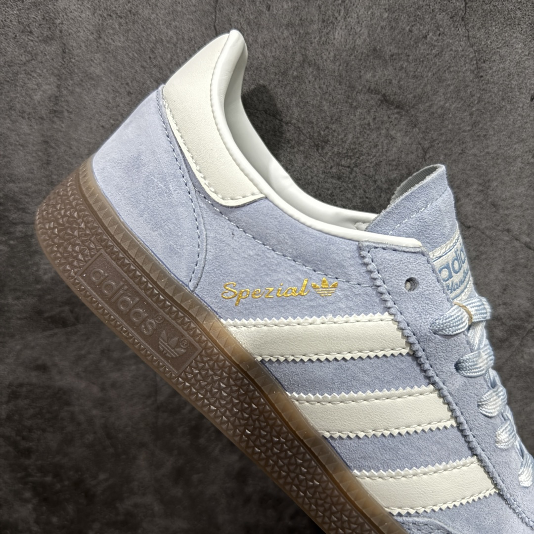 图片[7]-【HZ纯原版】Adidas Handball Spezial 阿迪达斯经典款牛皮复古休闲板鞋 蓝白生胶 KI5933 原厂原档案开发出品 皮料切割干净无任何毛边 鞋型细节完美 超高清洁度 原材料打 市场第一梯队版本 尺码：35 36 36.5 37 38 38.5 39 40 40.5 41 42 42.5 43 44 44.5 45-选品中心
