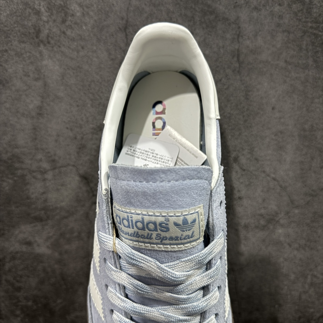 图片[8]-【HZ纯原版】Adidas Handball Spezial 阿迪达斯经典款牛皮复古休闲板鞋 蓝白生胶 KI5933 原厂原档案开发出品 皮料切割干净无任何毛边 鞋型细节完美 超高清洁度 原材料打 市场第一梯队版本 尺码：35 36 36.5 37 38 38.5 39 40 40.5 41 42 42.5 43 44 44.5 45-选品中心