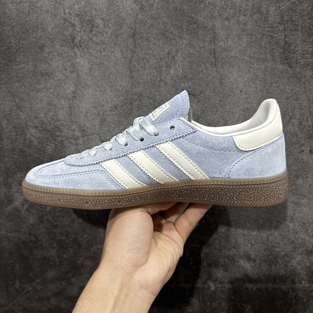 图片[2]-【HZ纯原版】Adidas Handball Spezial 阿迪达斯经典款牛皮复古休闲板鞋 蓝白生胶 KI5933 原厂原档案开发出品 皮料切割干净无任何毛边 鞋型细节完美 超高清洁度 原材料打 市场第一梯队版本 尺码：35 36 36.5 37 38 38.5 39 40 40.5 41 42 42.5 43 44 44.5 45-选品中心