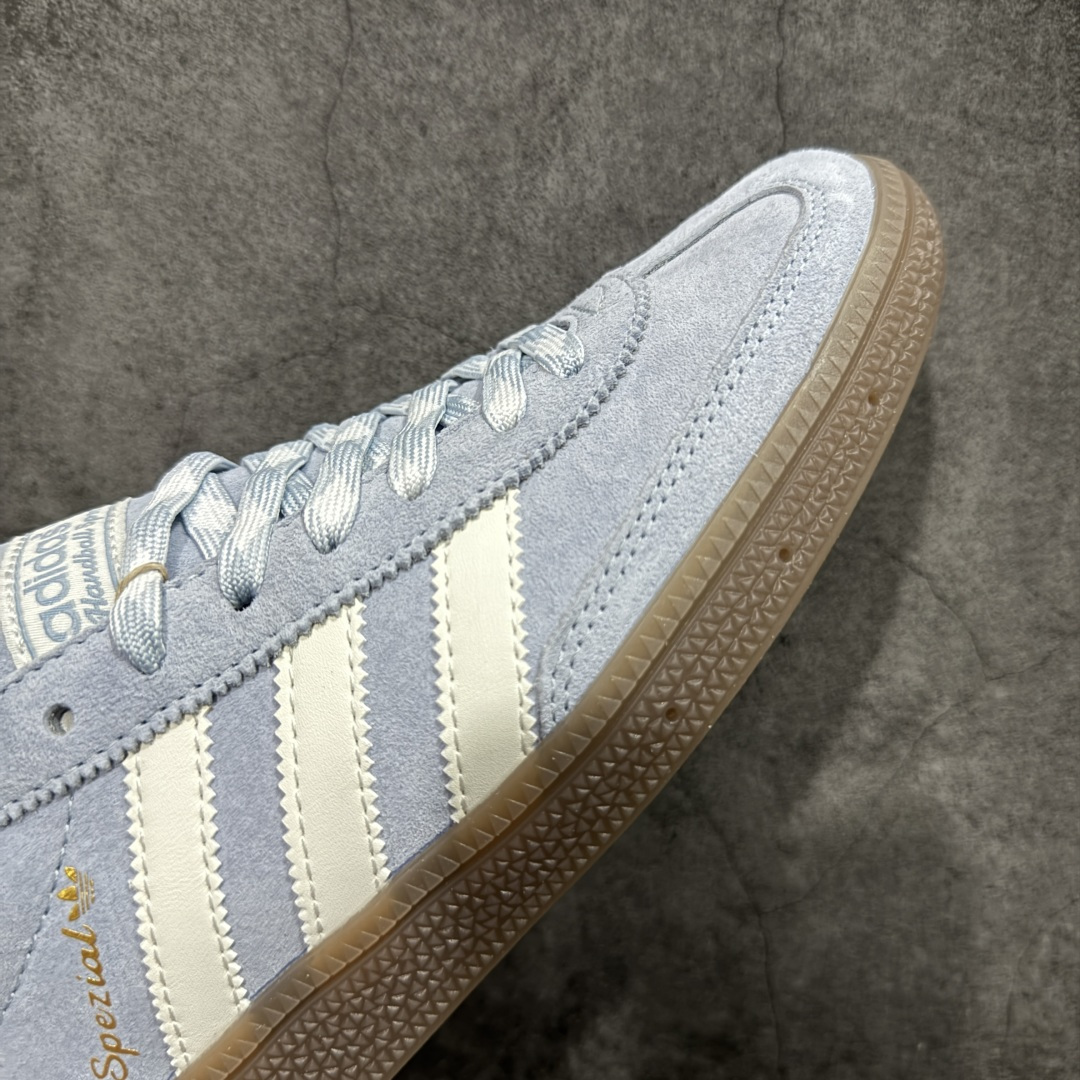 图片[6]-【HZ纯原版】Adidas Handball Spezial 阿迪达斯经典款牛皮复古休闲板鞋 蓝白生胶 KI5933 原厂原档案开发出品 皮料切割干净无任何毛边 鞋型细节完美 超高清洁度 原材料打 市场第一梯队版本 尺码：35 36 36.5 37 38 38.5 39 40 40.5 41 42 42.5 43 44 44.5 45-选品中心