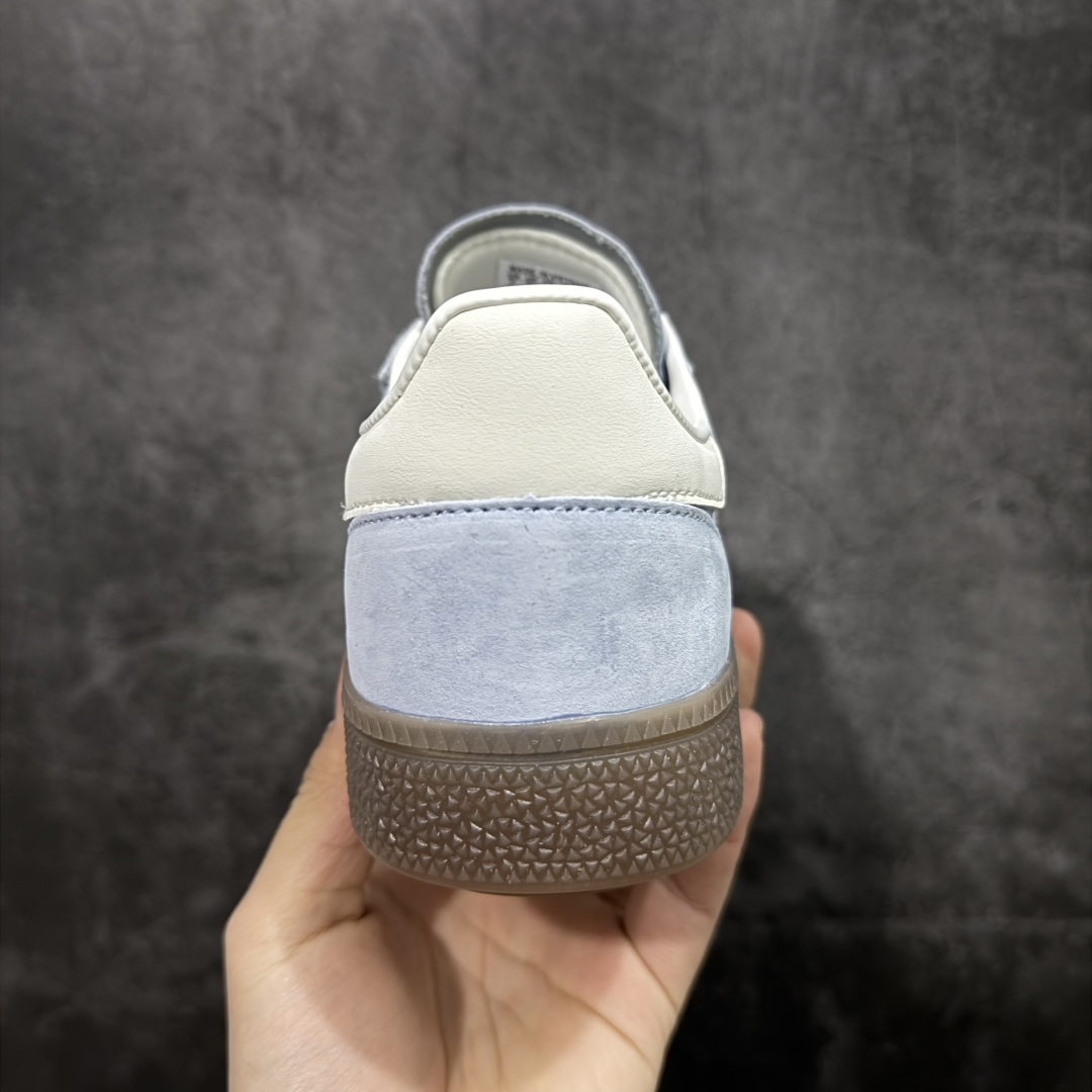 图片[4]-【HZ纯原版】Adidas Handball Spezial 阿迪达斯经典款牛皮复古休闲板鞋 蓝白生胶 KI5933 原厂原档案开发出品 皮料切割干净无任何毛边 鞋型细节完美 超高清洁度 原材料打 市场第一梯队版本 尺码：35 36 36.5 37 38 38.5 39 40 40.5 41 42 42.5 43 44 44.5 45-选品中心