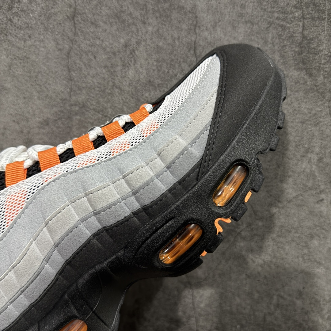图片[6]-【KZ2.0版本】Nike Air Max 95 灰黑橙 货号：HM4740-101 纯原大厂生产线出品 原厂材料 原厂楦头 市场正确版本 区分错版 尺码：40 41 42 43 44 45 46 47.5 48 48.5-选品中心