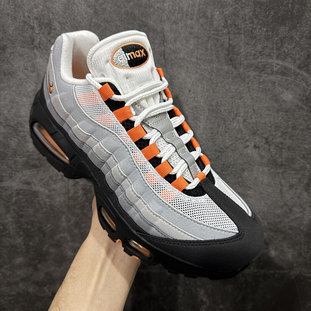 图片[3]-【KZ2.0版本】Nike Air Max 95 灰黑橙 货号：HM4740-101 纯原大厂生产线出品 原厂材料 原厂楦头 市场正确版本 区分错版 尺码：40 41 42 43 44 45 46 47.5 48 48.5-选品中心