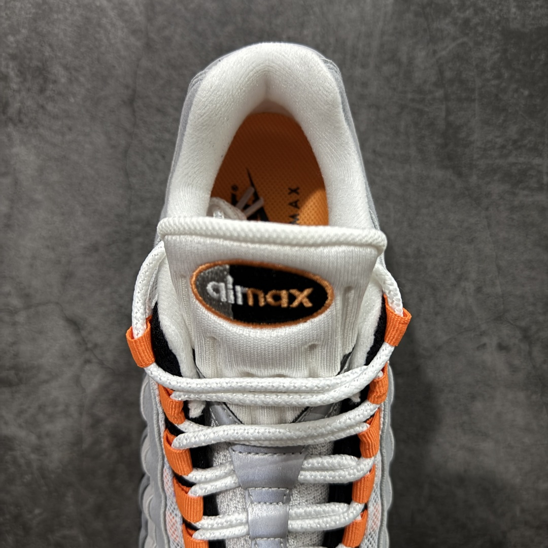 图片[8]-【KZ2.0版本】Nike Air Max 95 灰黑橙 货号：HM4740-101 纯原大厂生产线出品 原厂材料 原厂楦头 市场正确版本 区分错版 尺码：40 41 42 43 44 45 46 47.5 48 48.5-选品中心