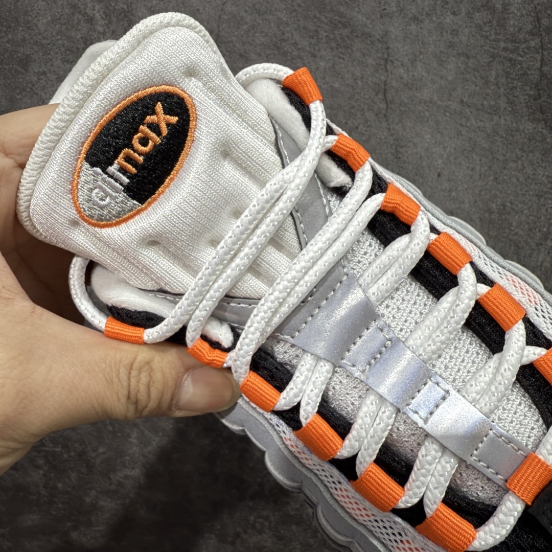 图片[6]-【KZ2.0版本】Nike Air Max 95 灰黑橙 货号：HM4740-101 纯原大厂生产线出品 原厂材料 原厂楦头 市场正确版本 区分错版 尺码：40 41 42 43 44 45 46 47.5 48 48.5-选品中心