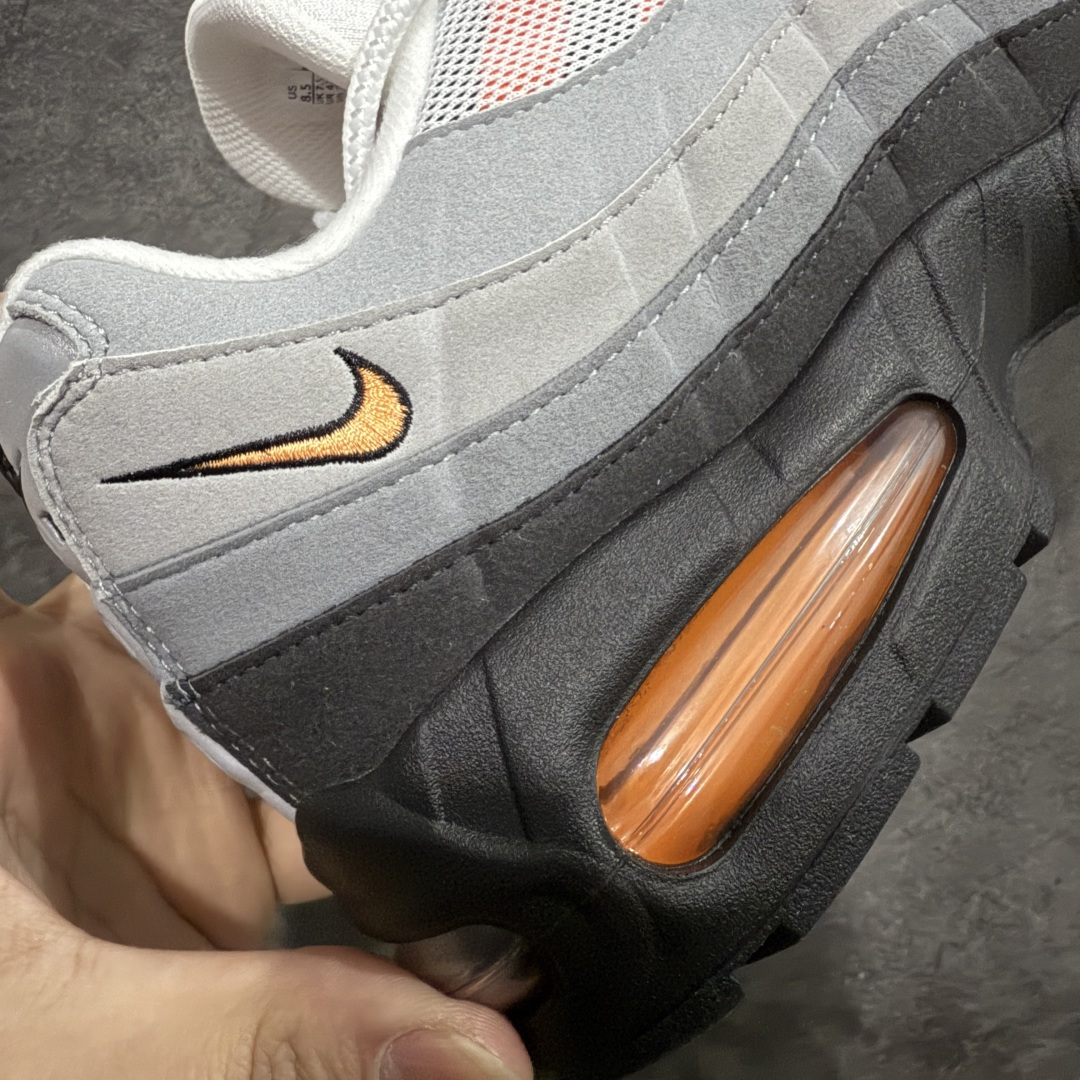 图片[3]-【KZ2.0版本】Nike Air Max 95 灰黑橙 货号：HM4740-101 纯原大厂生产线出品 原厂材料 原厂楦头 市场正确版本 区分错版 尺码：40 41 42 43 44 45 46 47.5 48 48.5-选品中心