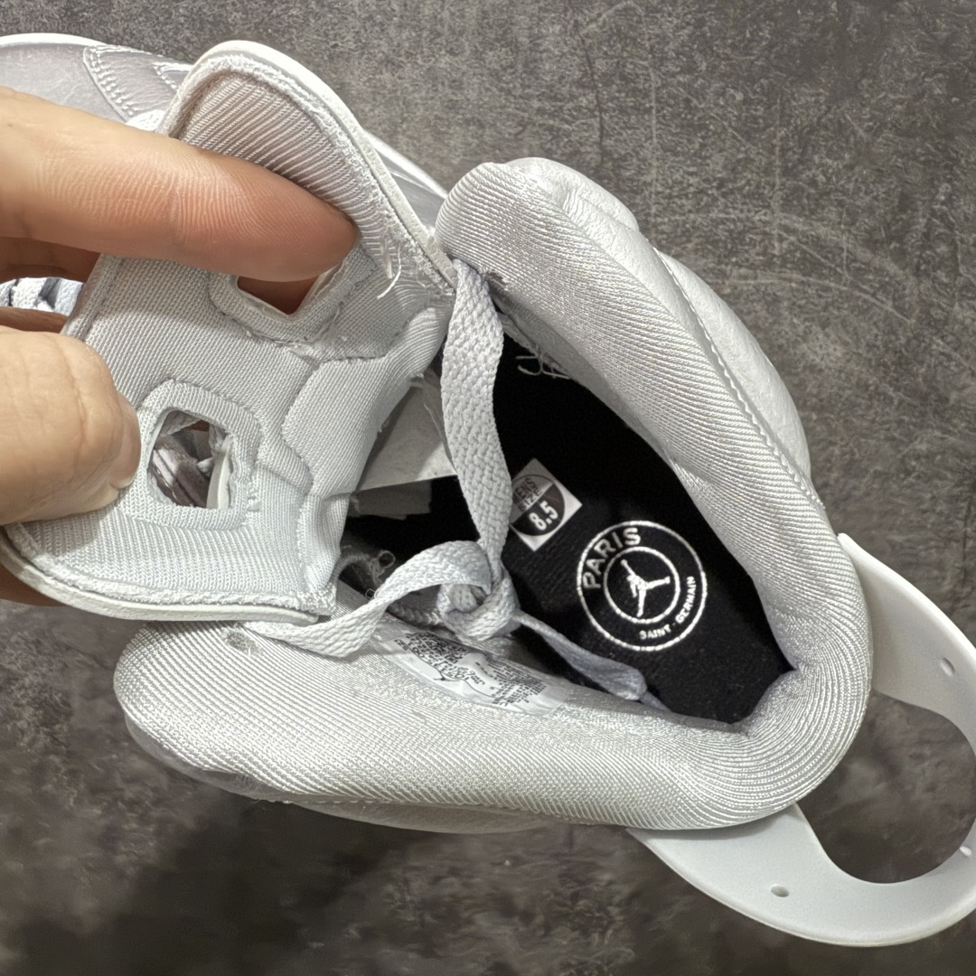 图片[7]-【XP纯原】PSG x Jordan Air Jordan 6 PSG 2026 液态银 XP纯原生产线出品 市售天花板品质出货 国内一线头部大厂知名厂牌同源出品 顶级工艺打造 原鞋开发 原厂冲刀皮料切割 原楦原模开发打造 经典乔6漏斗腰线 非市面所谓\”纯原\”直筒腰 货号：IQ5135-001 尺码：40 40.5 41 42 42.5 43 44 44.5 45 45.5 46 47.5-选品中心