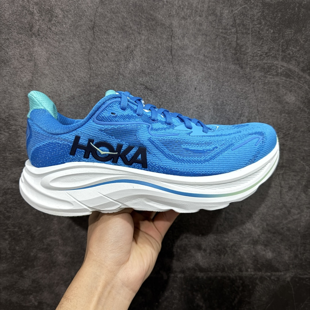 【纯原H版】Hoka One One M CLIFTON 10 克利夫顿10代系列 低帮厚底网织轻量休闲运动慢跑鞋 #升级原楦开发版型 #采用透气针织工程材料鞋面材质 #轻量化材料高弹力泡棉升级中底 #内嵌欧索莱Ortholite® 混合(再生)鞋垫 #外置耐磨防滑橡胶模块❗️ 尺码：36-45含半码-选品中心