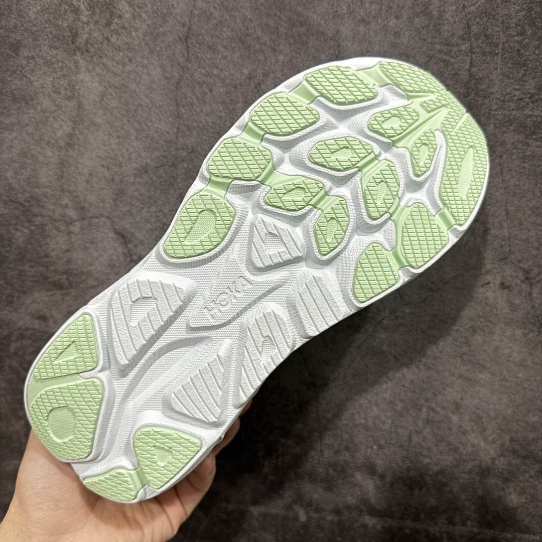 图片[9]-【纯原H版】Hoka One One M CLIFTON 10 克利夫顿10代系列 低帮厚底网织轻量休闲运动慢跑鞋 #升级原楦开发版型 #采用透气针织工程材料鞋面材质 #轻量化材料高弹力泡棉升级中底 #内嵌欧索莱Ortholite® 混合(再生)鞋垫 #外置耐磨防滑橡胶模块❗️ 尺码：36-45含半码-选品中心