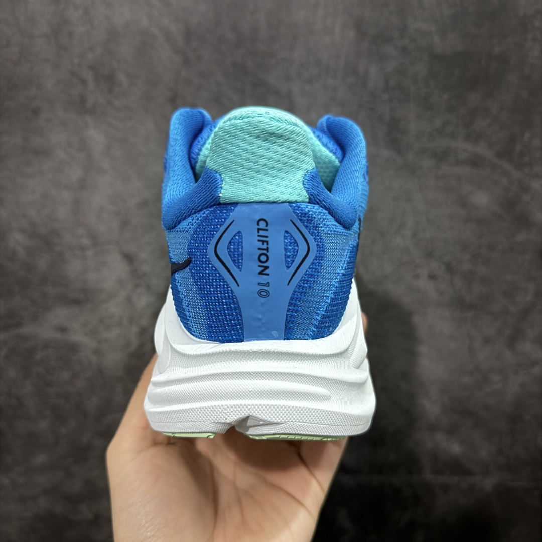 图片[4]-【纯原H版】Hoka One One M CLIFTON 10 克利夫顿10代系列 低帮厚底网织轻量休闲运动慢跑鞋 #升级原楦开发版型 #采用透气针织工程材料鞋面材质 #轻量化材料高弹力泡棉升级中底 #内嵌欧索莱Ortholite® 混合(再生)鞋垫 #外置耐磨防滑橡胶模块❗️ 尺码：36-45含半码-选品中心