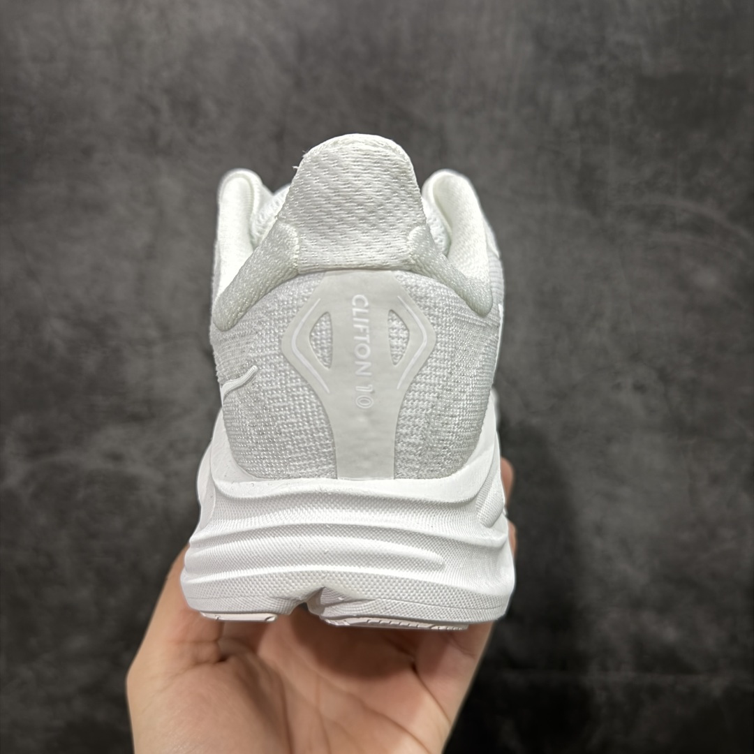 图片[4]-【纯原H版】Hoka One One M CLIFTON 10 克利夫顿10代系列 低帮厚底网织轻量休闲运动慢跑鞋 #升级原楦开发版型 #采用透气针织工程材料鞋面材质 #轻量化材料高弹力泡棉升级中底 #内嵌欧索莱Ortholite® 混合(再生)鞋垫 #外置耐磨防滑橡胶模块❗️ 尺码：36-45含半码-选品中心