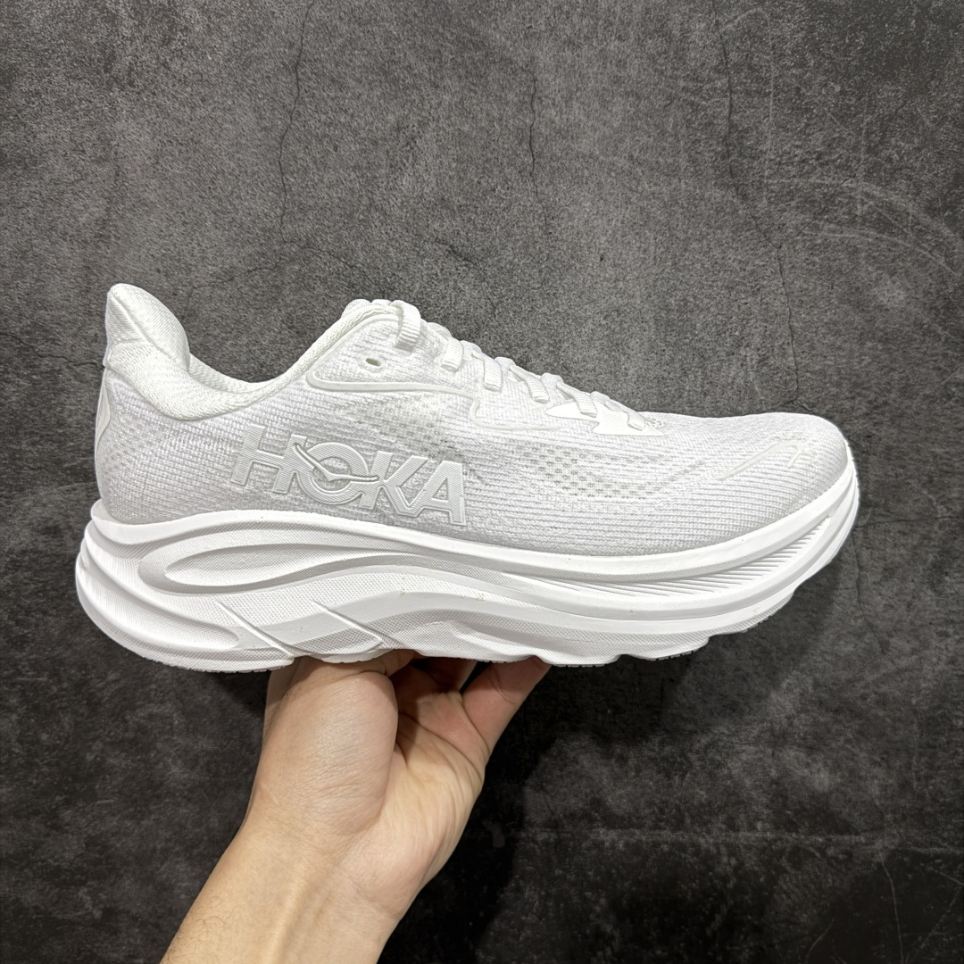 【纯原H版】Hoka One One M CLIFTON 10 克利夫顿10代系列 低帮厚底网织轻量休闲运动慢跑鞋 #升级原楦开发版型 #采用透气针织工程材料鞋面材质 #轻量化材料高弹力泡棉升级中底 #内嵌欧索莱Ortholite® 混合(再生)鞋垫 #外置耐磨防滑橡胶模块❗️ 尺码：36-45含半码-选品中心