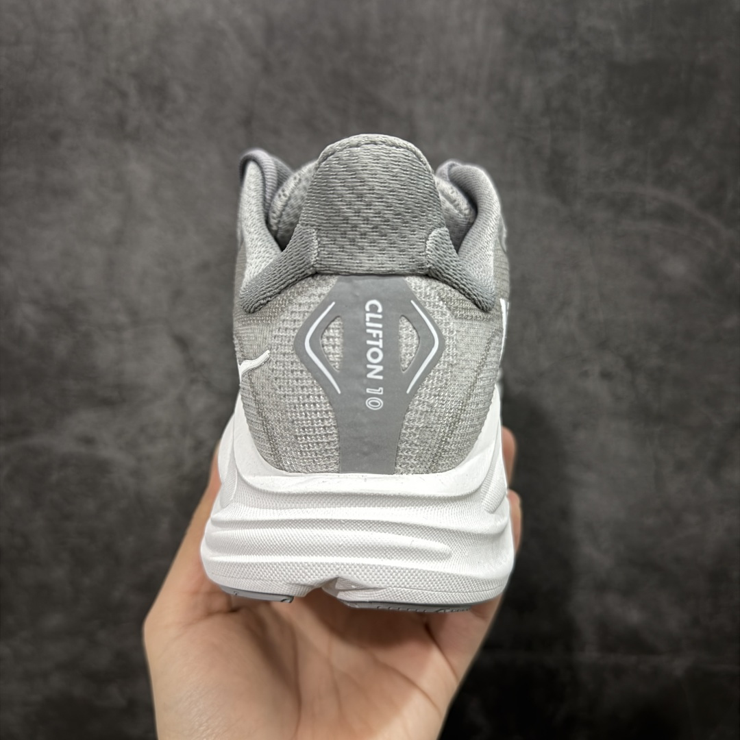 图片[4]-【纯原H版】Hoka One One M CLIFTON 10 克利夫顿10代系列 低帮厚底网织轻量休闲运动慢跑鞋 #升级原楦开发版型 #采用透气针织工程材料鞋面材质 #轻量化材料高弹力泡棉升级中底 #内嵌欧索莱Ortholite® 混合(再生)鞋垫 #外置耐磨防滑橡胶模块❗️ 尺码：36-45含半码-选品中心