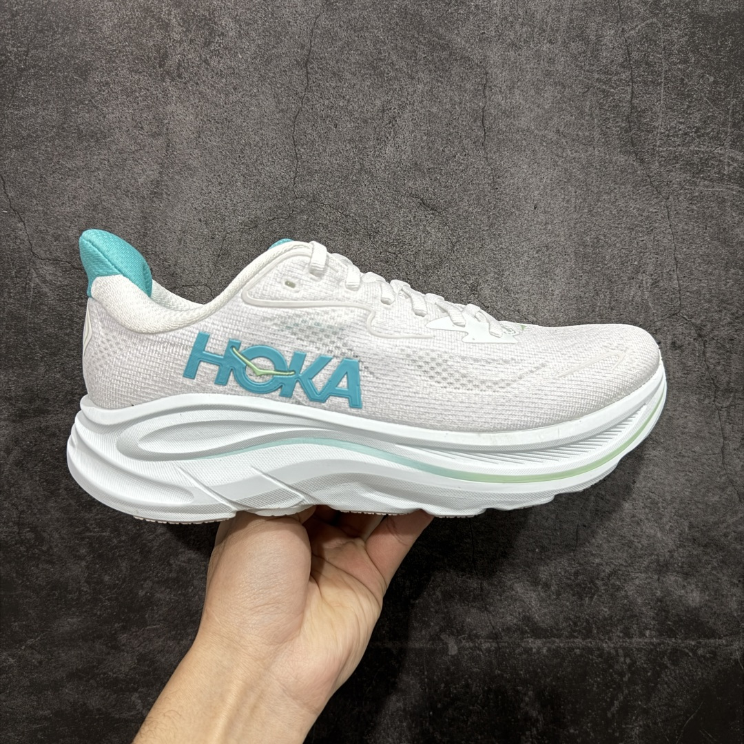 【纯原H版】Hoka One One M CLIFTON 10 克利夫顿10代系列 低帮厚底网织轻量休闲运动慢跑鞋 #升级原楦开发版型 #采用透气针织工程材料鞋面材质 #轻量化材料高弹力泡棉升级中底 #内嵌欧索莱Ortholite® 混合(再生)鞋垫 #外置耐磨防滑橡胶模块❗️ 尺码：36-45含半码-选品中心