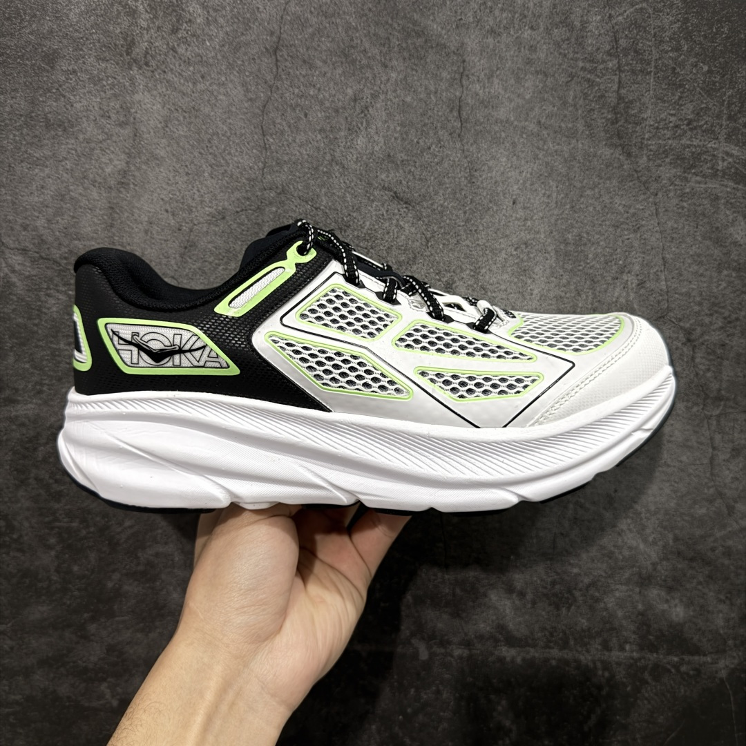 【纯原H版】HOKA ONE ONE U Clifton One9 舒适 防滑耐磨 低帮 生活休闲鞋 男女同款 货号 1155370/BWHT 鞋面用轻的无缝架构 鞋带用了弹性不易松脱的扁宽弹性鞋带 轻薄的TPU贴在透气的鞋面上 前掌与中掌部分进行加宽 橡胶大底 EVA缓震鞋底用滚动平衡技术引导跑者自然步态 轻量化材料高弹力泡棉升级中底 内嵌欧索莱Ortholite® 混合(再生)鞋垫 外置耐磨防滑橡胶模块❗️ 尺码：36 36.5 37.5 38 39 40 40.5 41 42 42.5 43 44 45-选品中心