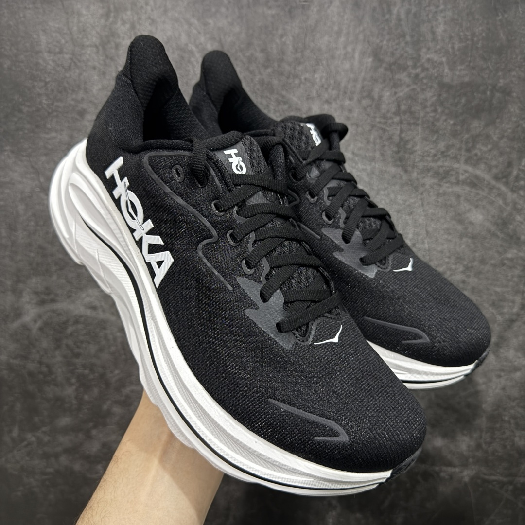 图片[3]-【纯原H版】Hoka One One M CLIFTON 10 克利夫顿10代系列 低帮厚底网织轻量休闲运动慢跑鞋 #升级原楦开发版型 #采用透气针织工程材料鞋面材质 #轻量化材料高弹力泡棉升级中底 #内嵌欧索莱Ortholite® 混合(再生)鞋垫 #外置耐磨防滑橡胶模块❗️ 尺码：36-45含半码-选品中心