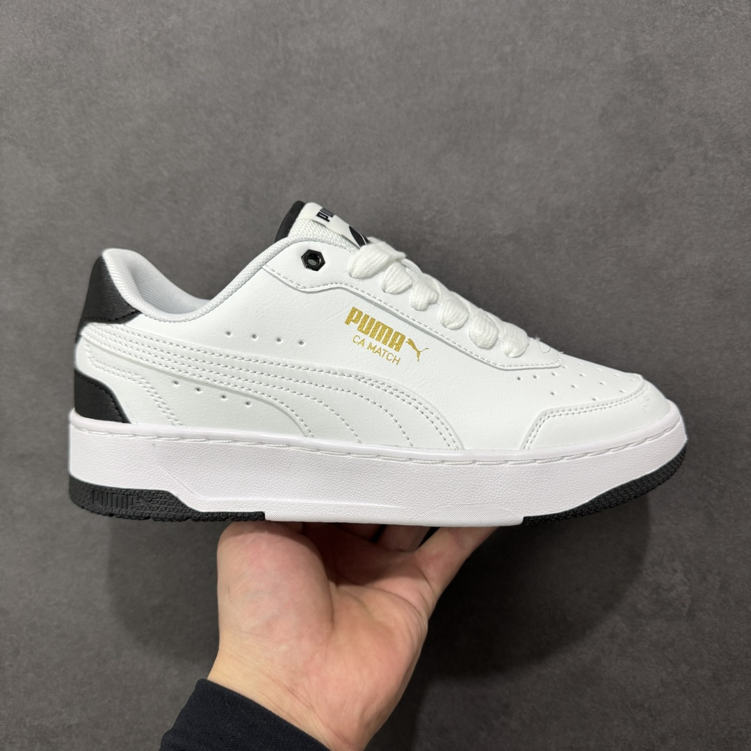【公司级】Puma Ferrari Ca Match 彪马低帮休闲百搭板鞋 皮革拼接 耐磨防滑 货号：308621-07 尺码：36-45 编码：GLB220230-选品中心