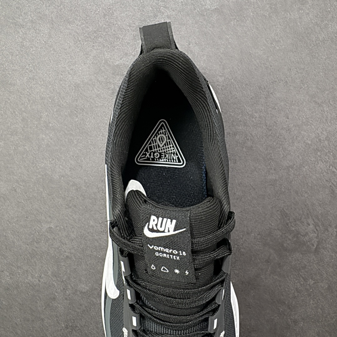 图片[7]-【公司级】Nike VOMERO 18 GTX 耐克 舒适减震防滑 低帮跑步鞋 全掌ReactX泡绵中底 前掌和后跟还配备了Air Zoom气垫单元 据说跑起来更快更舒适哦 这次最大的升级点 首次引入了ReactX泡绵 货号：HQ7002-002 尺码：40 40.5 41 42 42.5 43 44 45 46 编码：XSB230240-选品中心