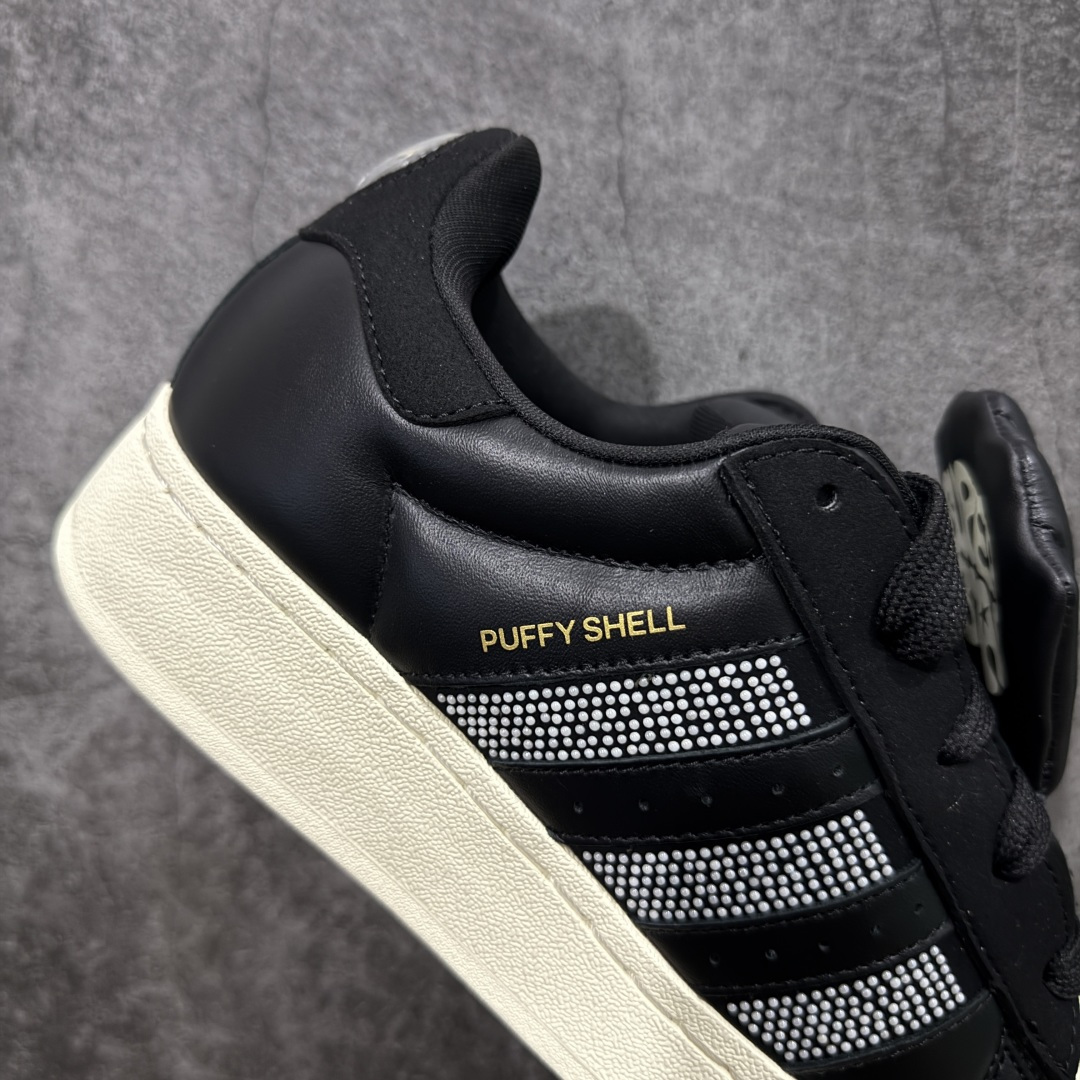 图片[7]-【渠道纯原】Gali x Adidas Originals Superstar Puffy Shell 联名款 贝壳头厚底休闲板鞋 市场最顶级版出货 全鞋使用原厂头层皮料 区别市场任何版本货  #原厂原数据版型 皮料切割干净无任何毛边 鞋型细节完美 超高清洁度 货号：KJ6976  尺码：35 36 36.5 37.5 38 38.5 39 40 40.5 41 42 42.5 43 44 44.5 45-选品中心