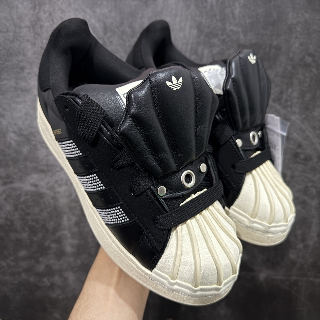 【渠道纯原】Gali x Adidas Originals Superstar Puffy Shell 联名款 贝壳头厚底休闲板鞋 市场最顶级版出货 全鞋使用原厂头层皮料 区别市场任何版本货  #原厂原数据版型 皮料切割干净无任何毛边 鞋型细节完美 超高清洁度 货号：KJ6976  尺码：35 36 36.5 37.5 38 38.5 39 40 40.5 41 42 42.5 43 44 44.5 45-选品中心