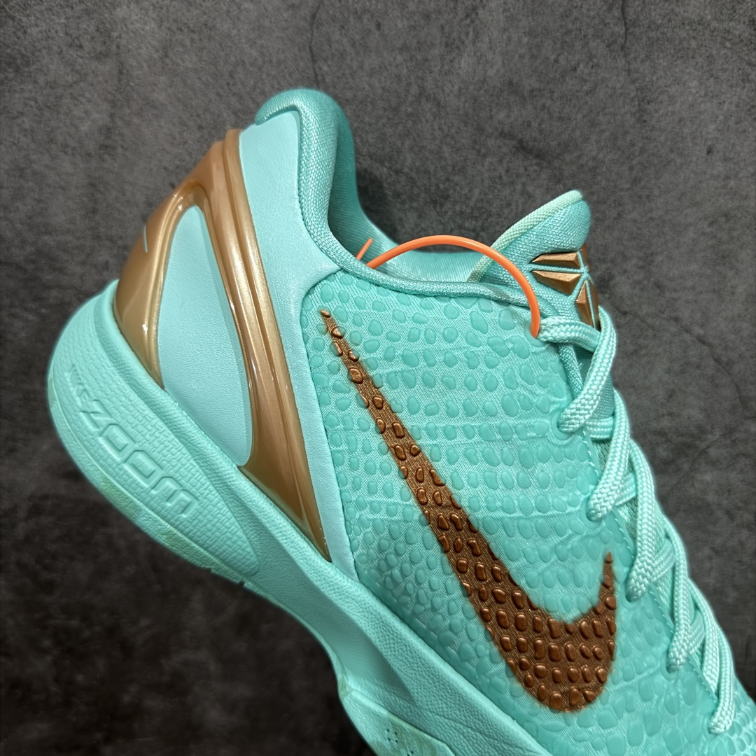 图片[7]-【Star版本】Jalen Brunson x Nike Zoom Kobe 6 Protro Statue of Liberty PE 绿色 科比6代 IQ5774-300 史上最强复刻 私人团队订单 细节完美对比公司货 前掌超大Zoom Turbo气垫 后掌EVA缓震 真正的原汁原味 还原ZP脚感 全身鞋材卡料色独家定制 唯一正确喷漆工艺Swoosh 正确凹凸蛇鳞工艺 正确鞋面渐变效果 内全置真动飞态线 独立原厂模具 最大尺码达到48.5码 首批不拼图大几率过验 亲测已过 支持各种高强度实战 无需担心 上脚价 补货周期极长 脚宽建议买大半码 科比系列前掌偏窄 不影响二次销售 支持七天无理由退换 尺码：40 40.5 41 42 42.5 43 44 44.5 45 45.5 46 47.5 48.5-选品中心