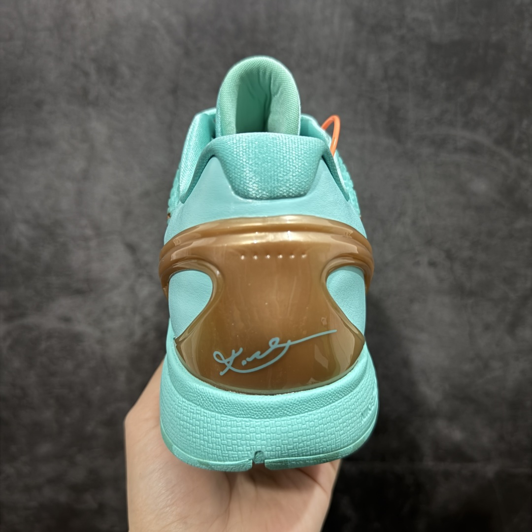 图片[4]-【Star版本】Jalen Brunson x Nike Zoom Kobe 6 Protro Statue of Liberty PE 绿色 科比6代 IQ5774-300 史上最强复刻 私人团队订单 细节完美对比公司货 前掌超大Zoom Turbo气垫 后掌EVA缓震 真正的原汁原味 还原ZP脚感 全身鞋材卡料色独家定制 唯一正确喷漆工艺Swoosh 正确凹凸蛇鳞工艺 正确鞋面渐变效果 内全置真动飞态线 独立原厂模具 最大尺码达到48.5码 首批不拼图大几率过验 亲测已过 支持各种高强度实战 无需担心 上脚价 补货周期极长 脚宽建议买大半码 科比系列前掌偏窄 不影响二次销售 支持七天无理由退换 尺码：40 40.5 41 42 42.5 43 44 44.5 45 45.5 46 47.5 48.5-选品中心