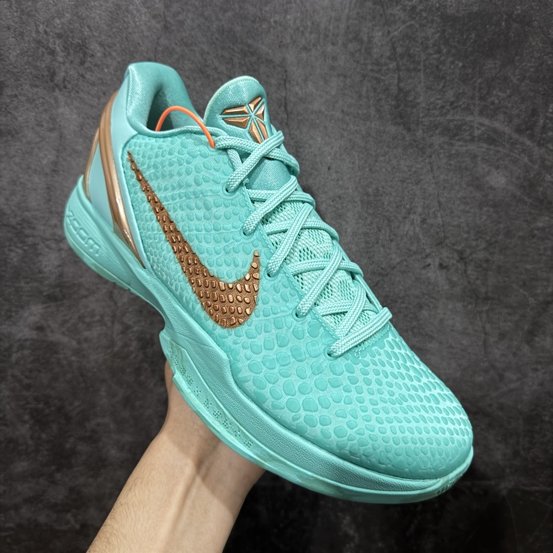 图片[3]-【Star版本】Jalen Brunson x Nike Zoom Kobe 6 Protro Statue of Liberty PE 绿色 科比6代 IQ5774-300 史上最强复刻 私人团队订单 细节完美对比公司货 前掌超大Zoom Turbo气垫 后掌EVA缓震 真正的原汁原味 还原ZP脚感 全身鞋材卡料色独家定制 唯一正确喷漆工艺Swoosh 正确凹凸蛇鳞工艺 正确鞋面渐变效果 内全置真动飞态线 独立原厂模具 最大尺码达到48.5码 首批不拼图大几率过验 亲测已过 支持各种高强度实战 无需担心 上脚价 补货周期极长 脚宽建议买大半码 科比系列前掌偏窄 不影响二次销售 支持七天无理由退换 尺码：40 40.5 41 42 42.5 43 44 44.5 45 45.5 46 47.5 48.5-选品中心
