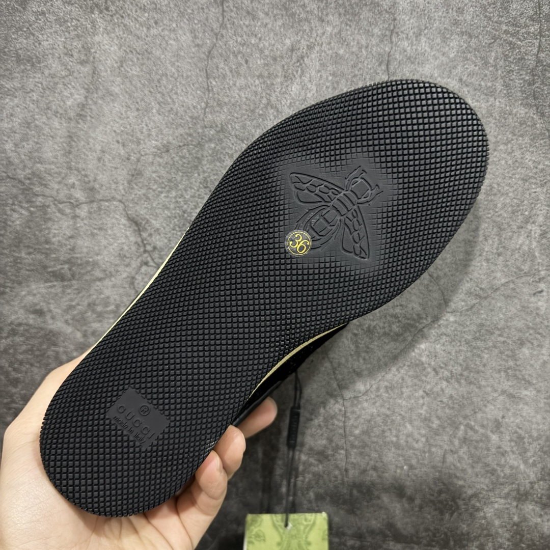 图片[9]-【专柜版/海淘代购版】Gucci做旧小脏鞋 ZP开发 原版开模 金属双G水晶圆柱形标 Gucci原版纹织带 真正水洗布标 鞋面擦色牛皮拼接经典双G布面料，皮面切口全油边封口工艺，原版毛巾布里细腻柔软更舒适透气，垫脚乳胶注塑一体，私模钢印，双色原版TPU大底(下层宽，上层窄) 配进口原版四边封干燥剂、原版18股鞋带，绿色盒子，与专柜配套包装一致 尺码：35-45-选品中心